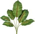 16.5" Pu Foam Artificial Banana Leaves Bird of Paradise Frond Tropical Palm Leaves Faux Banana Leaf Plant for DIY Wedding Fake Leaves for Centerpieces Arrangements Banana Stem for Party Home Decor