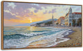 YDYSUNE Beach Wall Art Canvas for Painting Retro Ocean Wall Decor Sunset Coastal Painting Seaside Artwork for Living Room,Bedroom,Office,Dinning Decoration Size 20x40 Inches