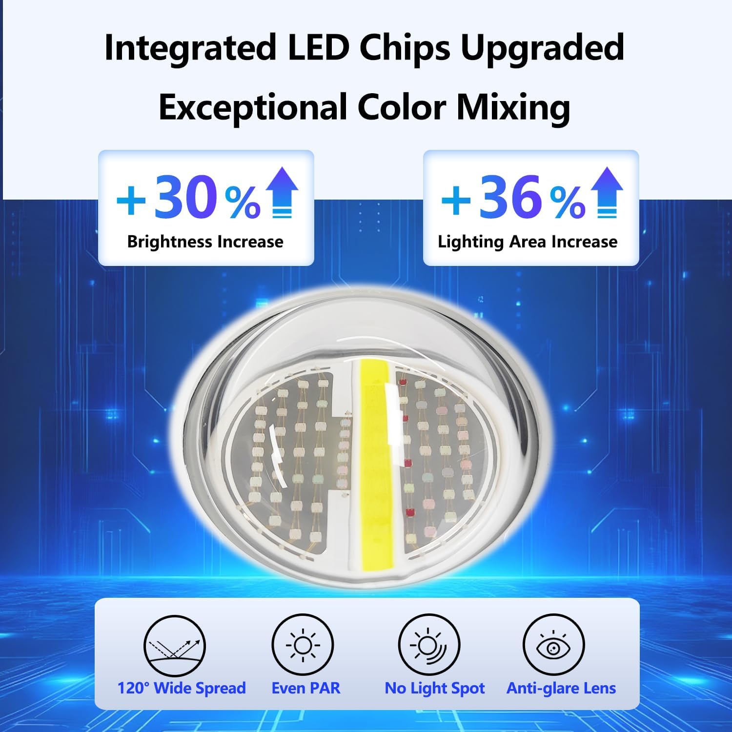 PopBloom WiFi Reef LED Aquarium Light, Reef Aquarium Lighting for Marine SPS LPS Corals Saltwater Fish Tanks, APP Fully Programmable (RL115 with Arm Kit)
