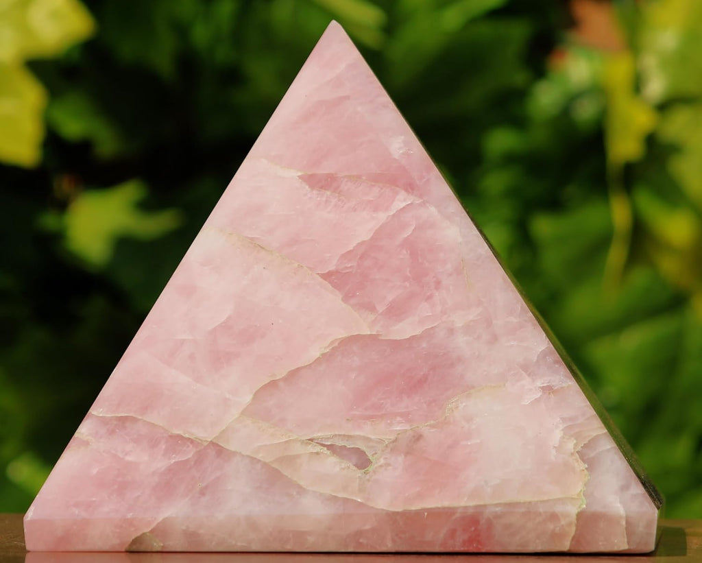 Superb Huge Natural Polished Pink Rose Quartz Crystal Stone Pyramid (200MM / 7190g) Chakras Healing Large Raw Egyptian Minerals Specimen Healing Reiki Charged Metaphysical