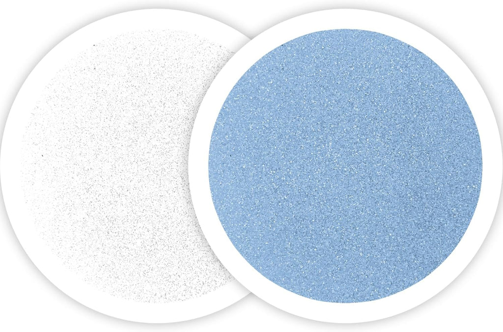 Sandsational Sparkle Ice Blue Unity Sand 2 Pack, 1 LB (16 oz) of Each Color, Colored Sand for Weddings, Vase Filler, Home Décor, Crafts, Terrariums, and More