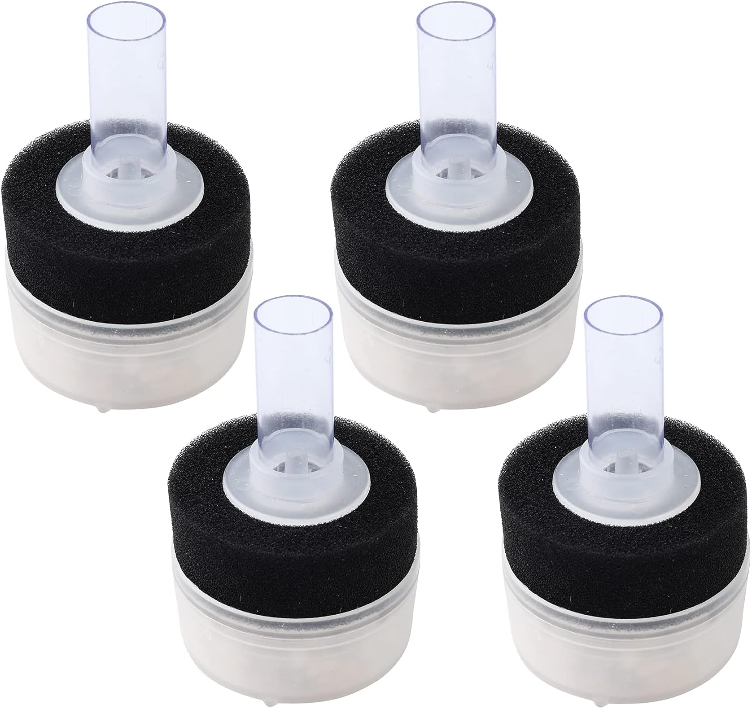 4PCS Air Driven Bio Filter Sponge Aquarium Filter, Bio Sponge Filter, Aqua Flow Sponge, Air Pump Driven, for Breeding Fry Betta Shrimp Fish Tank Aquarium