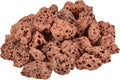 Onlyfire Red Lava Rock 10 Pounds Volcanic Lava Stones for Indoor Outdoor Fire Pits Fireplaces Gas Grill and Landscaping, 0.3-0.6 Inch