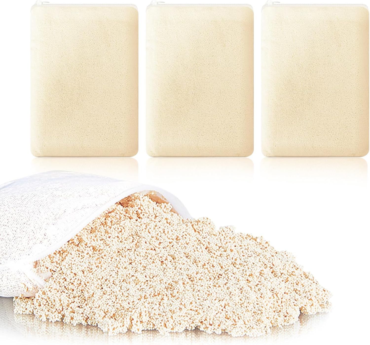 Aquarium Filter Resin for Water Purification, 3 Bags x 200ml, Tannin Remover, Odor Eliminator for Crystal Clear Water
