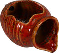 Milisten Circulating Water Clay Pot Circulating Fountain Decor Outdoor Garden Water Fountain Jar Desktop Ornament Aquarium Hideaway Cactus Bowl Red Ceramics