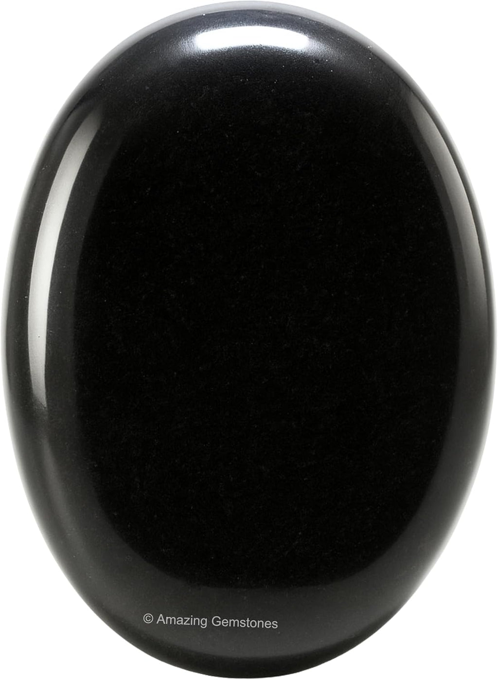 Amazing Gemstone Black Obsidian Crystals and Healing Stones - Large Palm Stone Crystals Piedra - Crystal for Good Luck, Balanced Positive Energy, Meditation - Unique Stocking Stuffers & Birthday Gift