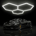 Neatfi LED Hexagon Garage Lights, 9,000 Lumens, 6500K, 90W, Hexagon Lights for Garage, Car Detailing, Auto Shops, Barber Shop, Basements, Warehouses, Beauty Salon, & Gyms (Cool White, 3 Hex)