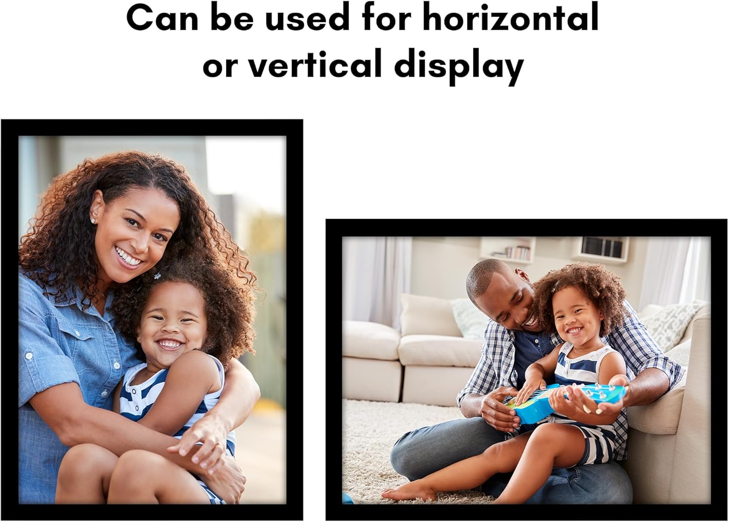 Americanflat 16x22 Picture Frame with Polished Plexiglass - Black Picture Frame - Wide Photo Frames Made of Engineered Wood for Vertical or Horizontal Wall Display - Epic Collection - Black