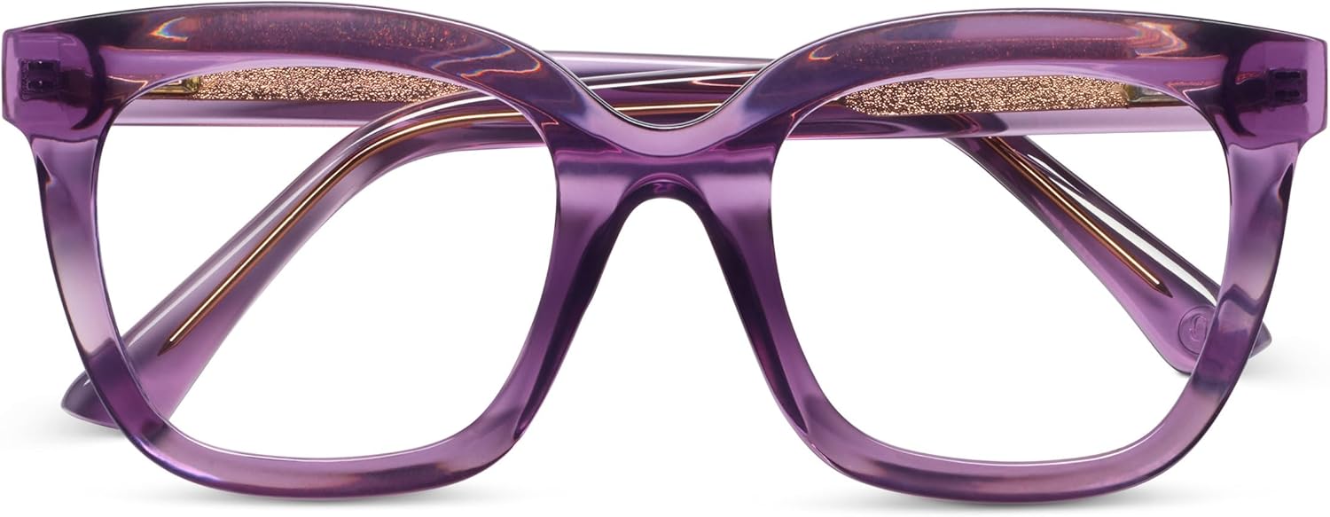 Peepers by PeeperSpecs Oprah's Favorite Things Women's Fanfare Square Blue Light Blocking Reading Glasses