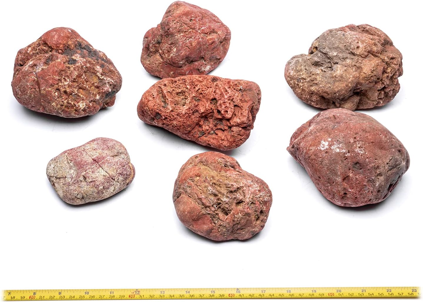 SubstrateSource Natural Stone for Aquarium, Terrarium, Paludarium, Reptile Enclosures - Set of Decorative Rocks for Landcapes, Aquascaping, Fish Tank Decor (Blood Stone, 10 Pounds)