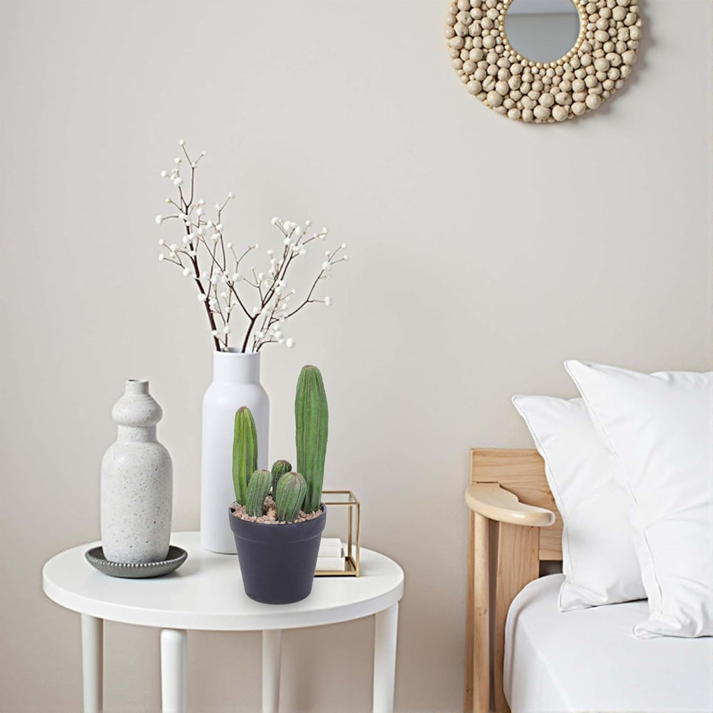 Artificial Cactus 11inch Faux Cactus Fake Cactus Potted Plants for Indoor Outdoor Home Offices Store Decor