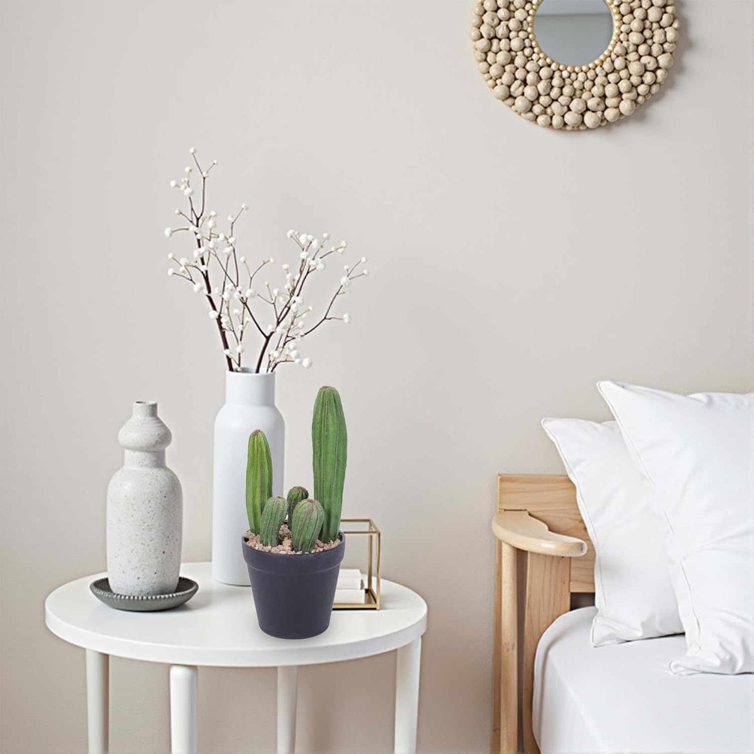 Artificial Cactus 11inch Faux Cactus Fake Cactus Potted Plants for Indoor Outdoor Home Offices Store Decor
