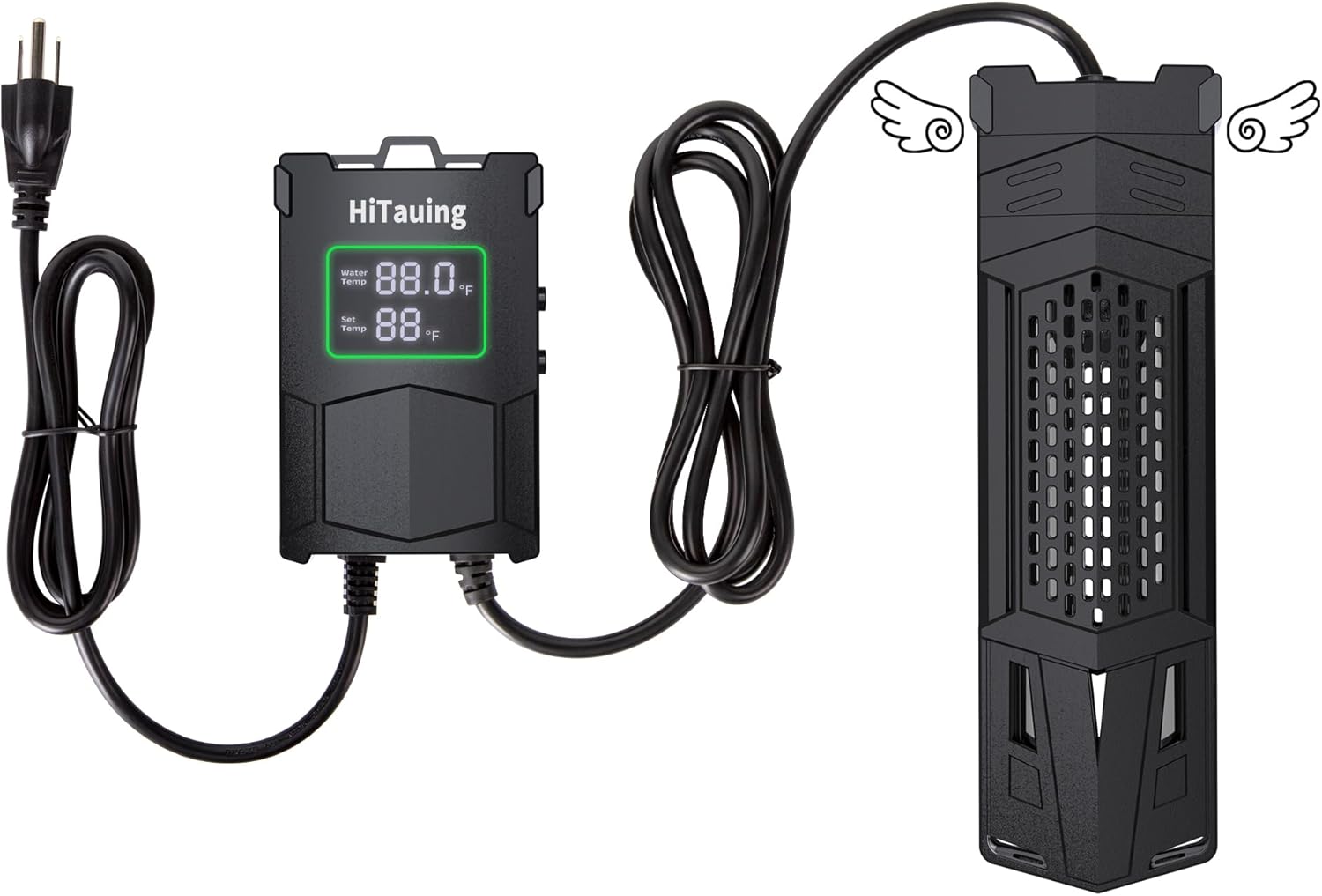 HiTauing Aquarium Heater, Upgrade AP01 300W/500W/800W/1000W Fish Tank Heater with Intelligent IC Chip Controller-Fast Heating, Precise Temperature Control for Saltwater and Freshwater