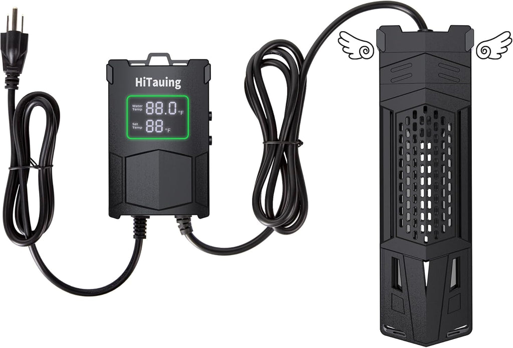 HiTauing Aquarium Heater, Upgrade AP01 300W/500W/800W/1000W Fish Tank Heater with Intelligent IC Chip Controller-Fast Heating, Precise Temperature Control for Saltwater and Freshwater