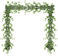 ucky Green Ivy Vines 71 Inch 4 Pcs Artificial Plant Silk Fake for Wall Hanging Decor Greenery Ceiling Decor Home Decor Outdoor Decor Wedding Decoration Vines Aesthetic Room Decor （Green）