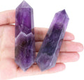 YATOJUZI 3.5" Amethyst Healing Crystals Wand Natural Crystals and Healing Stones Large Hexagonal Amethyst Crystal Points for Meditation Divination Reiki Energy Balancing 1PCS