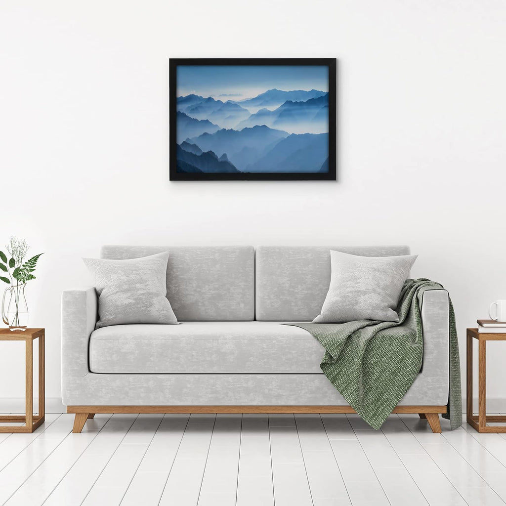 Americanflat 19x27 Poster Frame with Polished Plexiglass - Black Picture Frame - Wide Photo Frames Made of Engineered Wood for Vertical or Horizontal Wall Display - Epic Collection - Black