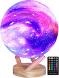 Moon Lamp Galaxy Lamp 6 inch 16 Colors LED 3D Moon Light, Remote & Touch Control Lava Lamp Moon Night Light Gifts for Girls Boys Kids Women Birthday