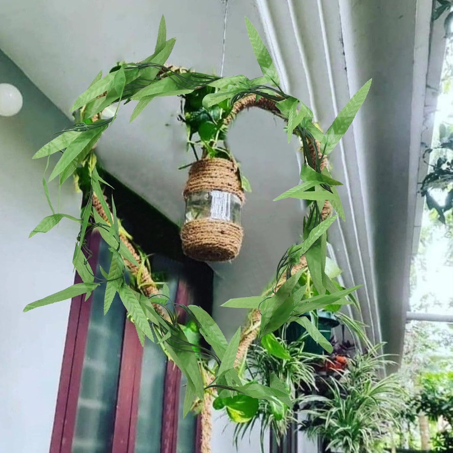 200pcs 1200 ft Artificial Ivy Garland Fake Wall Vines for Bedroom Decor Artificial Greenery Ivy Hanging Vine Fake Plants for Jungle Party Room Home Garden Outdoor Wedding Decor