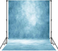 Abstract Professional Photography Backdrop for Portrait Photo Props Booth Background Photoshoot Studio with Polyester Fabric Roller Pocket on Top(8x12ft, Light Blue,No Stand)