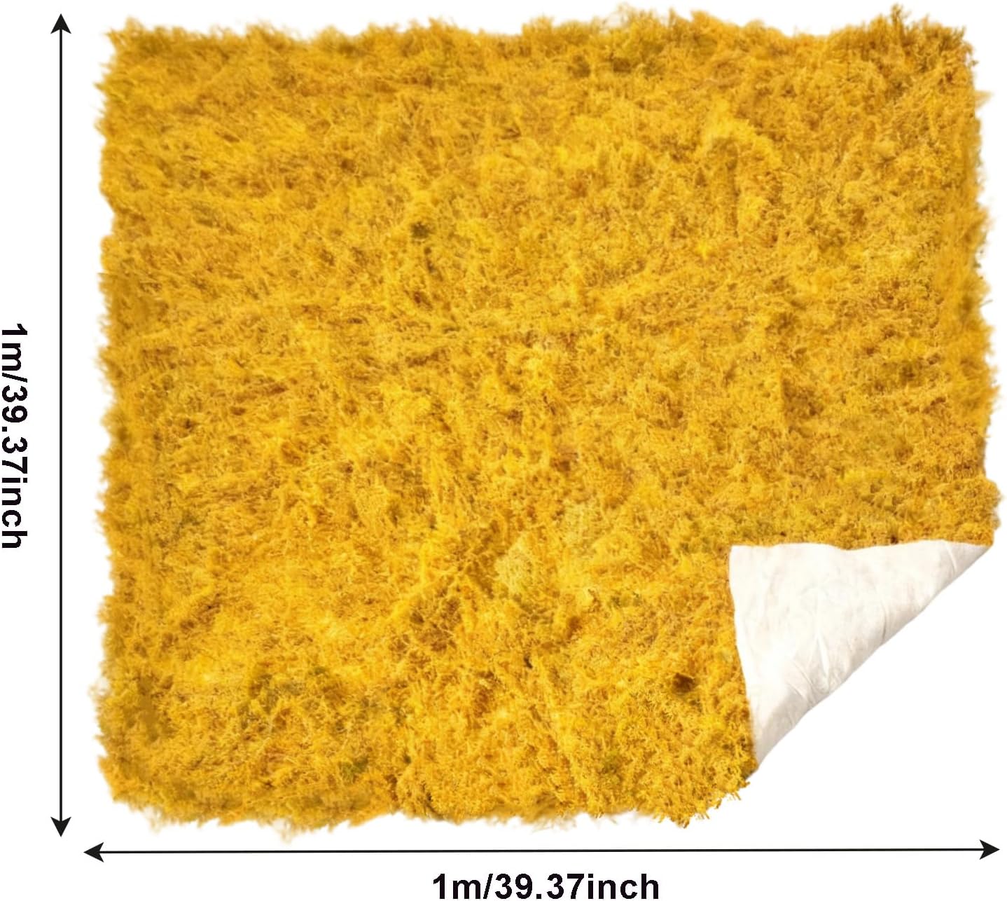 Artificial Moss Mat for Decoration Carpet Grass Wall, Natural Decorative for Plants Indoor with Base Fabric, Artificial Moss Mat Suitable for DIY (39.37 * 39.37 inch/1 * 1 m)