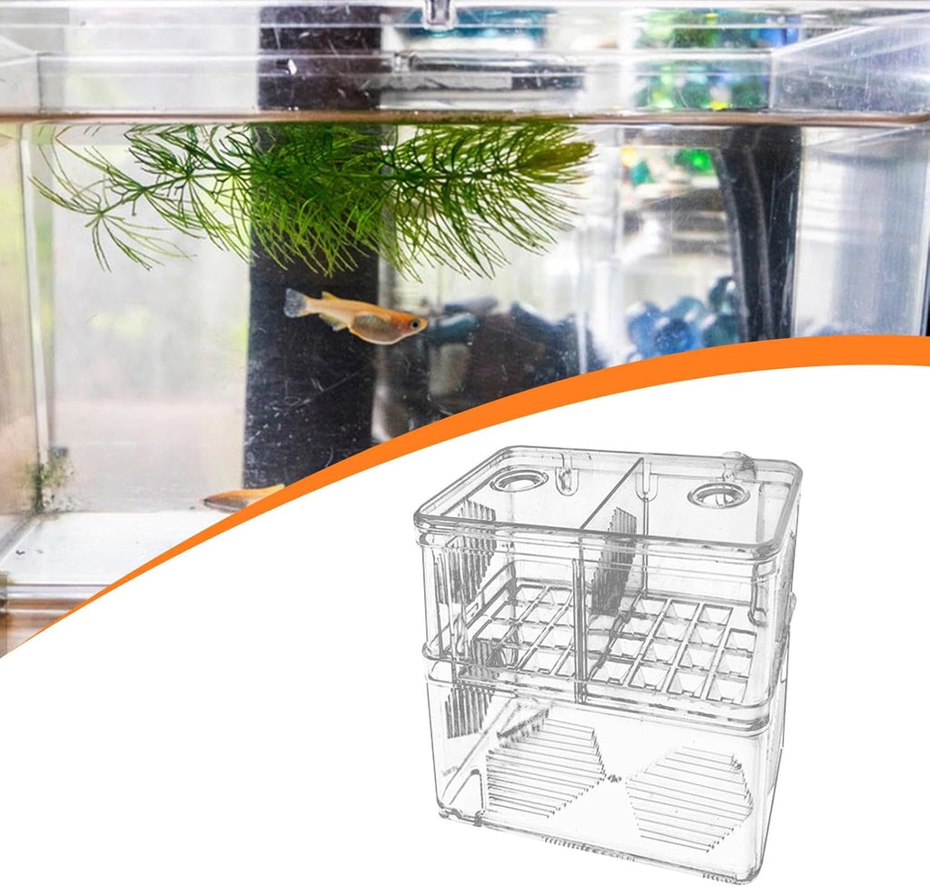 Aquarium Fish Breeder Box Hatching Clear Professional Acrylic Fish Breeding Box for Guppy
