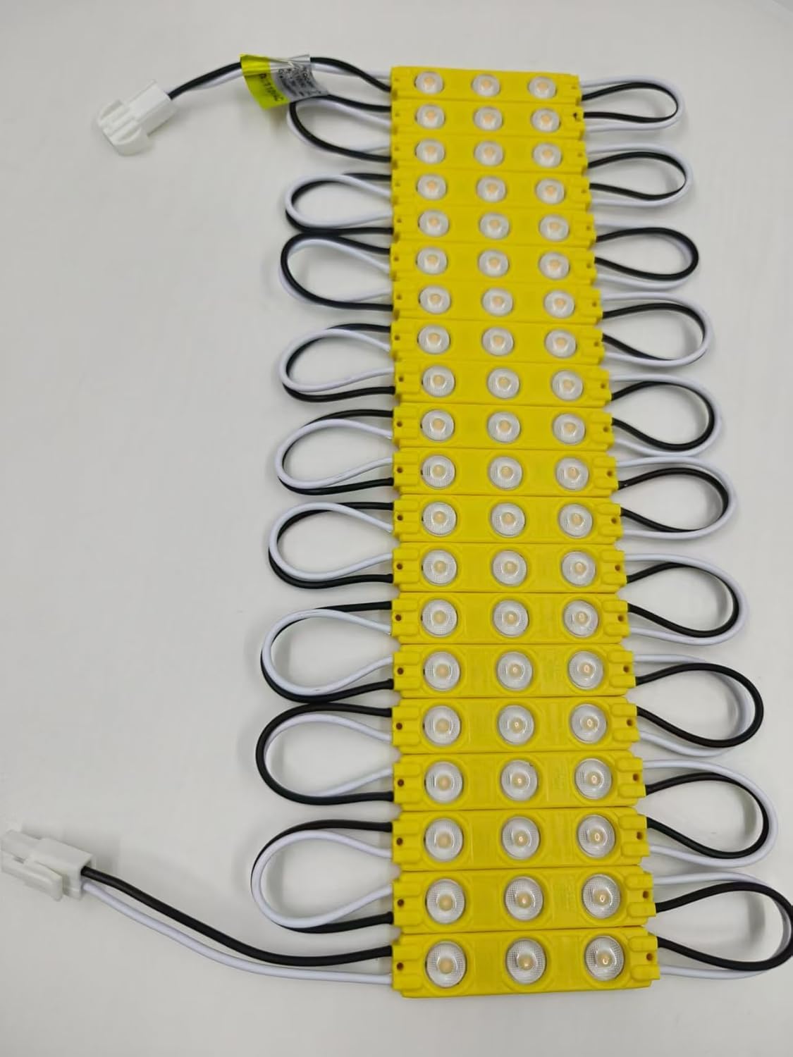 110V AC Yellow LED Module 1.5W for Letter Lightbox Advertising Signs Letters with Tape Adhesive Backside (Yellow,200pcs Pack)