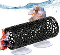 Abizoo Betta Fish Toys - Betta Tunnel Black, Small Hole Hollow Cave, Safer for Small Fish & Shrimp, Aquarium Decor & Hideout Tube