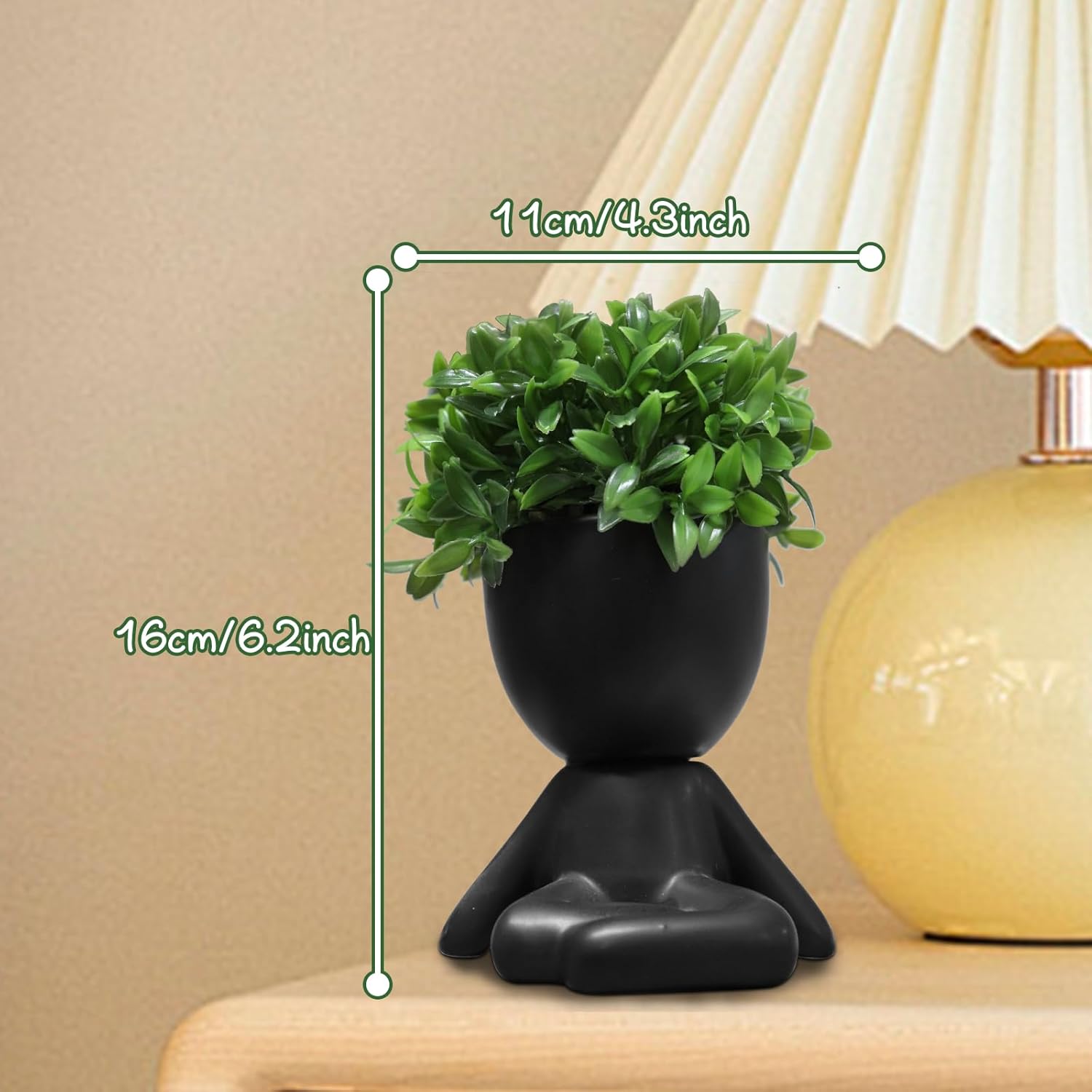 Zerzsy Mini Succulent Plant, Cuteplant Desktop Decorations, Desktop Plant for Women Office Decor, Cute Fake Plants Bathroom Decoration- Set of 1