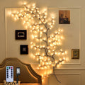 Vines for Home Decor,144 LEDs Lighted Willow Vine -7.5Ft Christmas Indoor Decor, Artificial Plant Branches for Home Decor, Aesthetic Vines for Indoor Walls Bedroom Décor(1PCS)