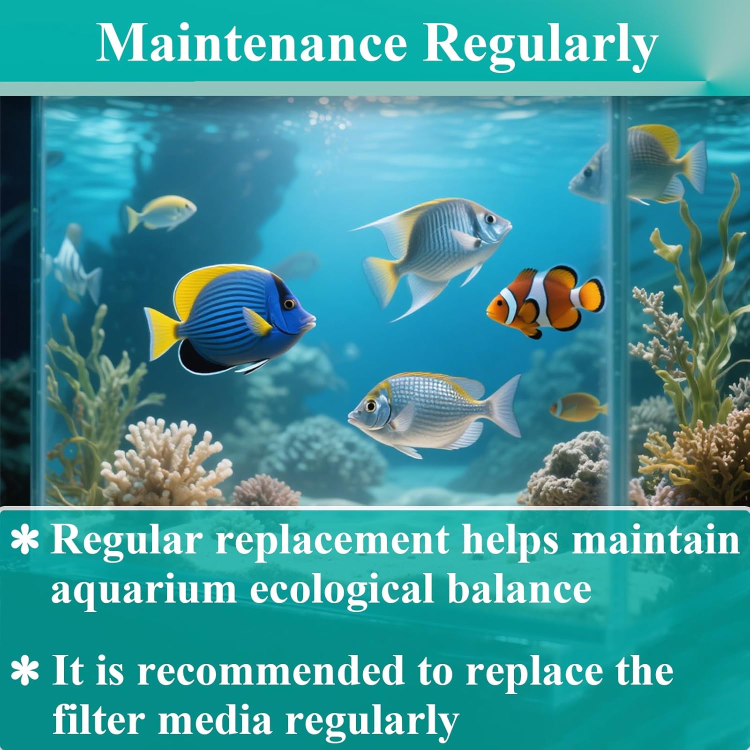 2 Set Three-Stage Filters Replacement Media Kit for AquaClear 50 Power Filter, Fish Tank Filter for 20-to-50 Gallon Aquariums