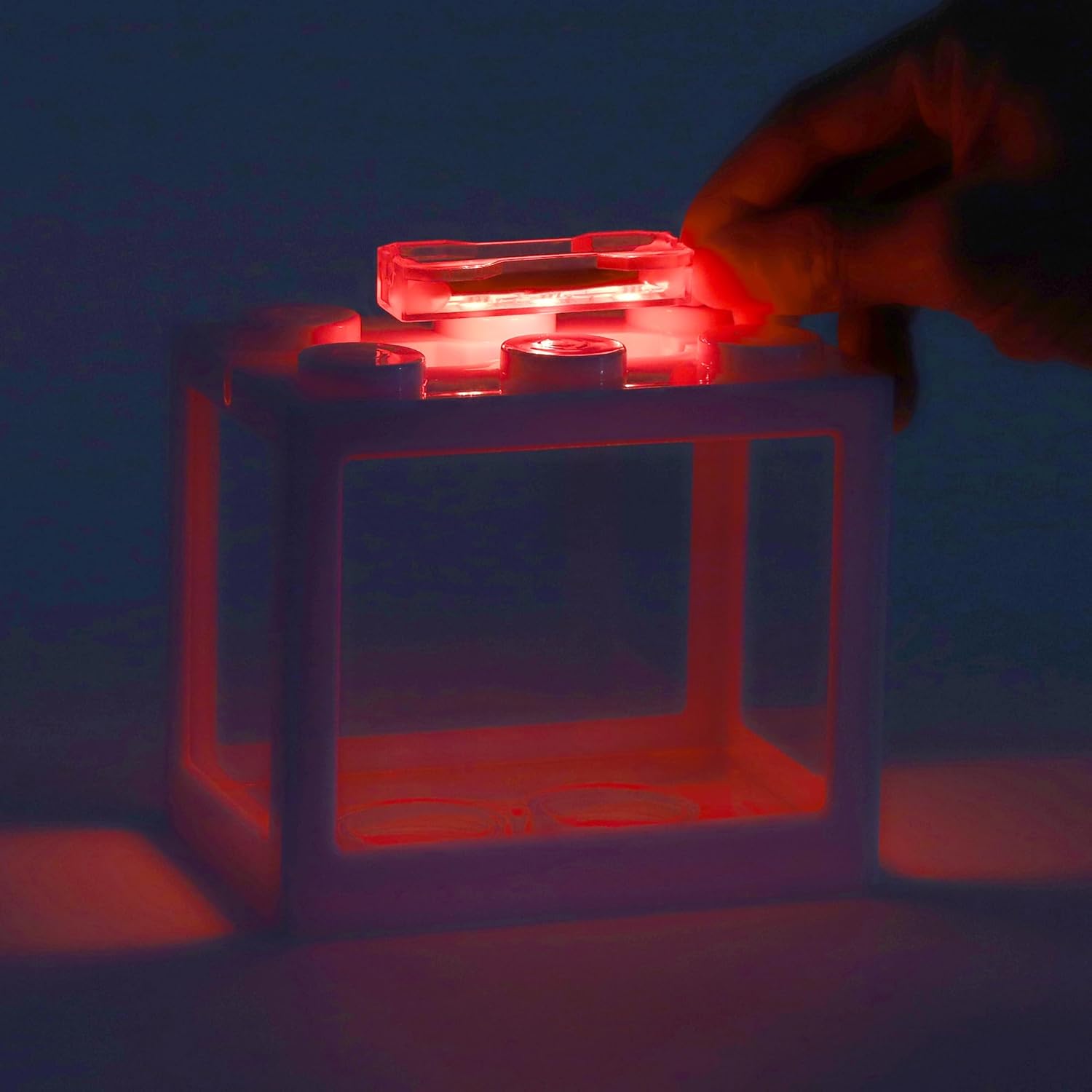 Mini Aquarium Lamp, USB Aquarium Light, LED Desktop Fish Tank Light, Small Decoration Aquarium Light, Aquarium Accessories, Red Light