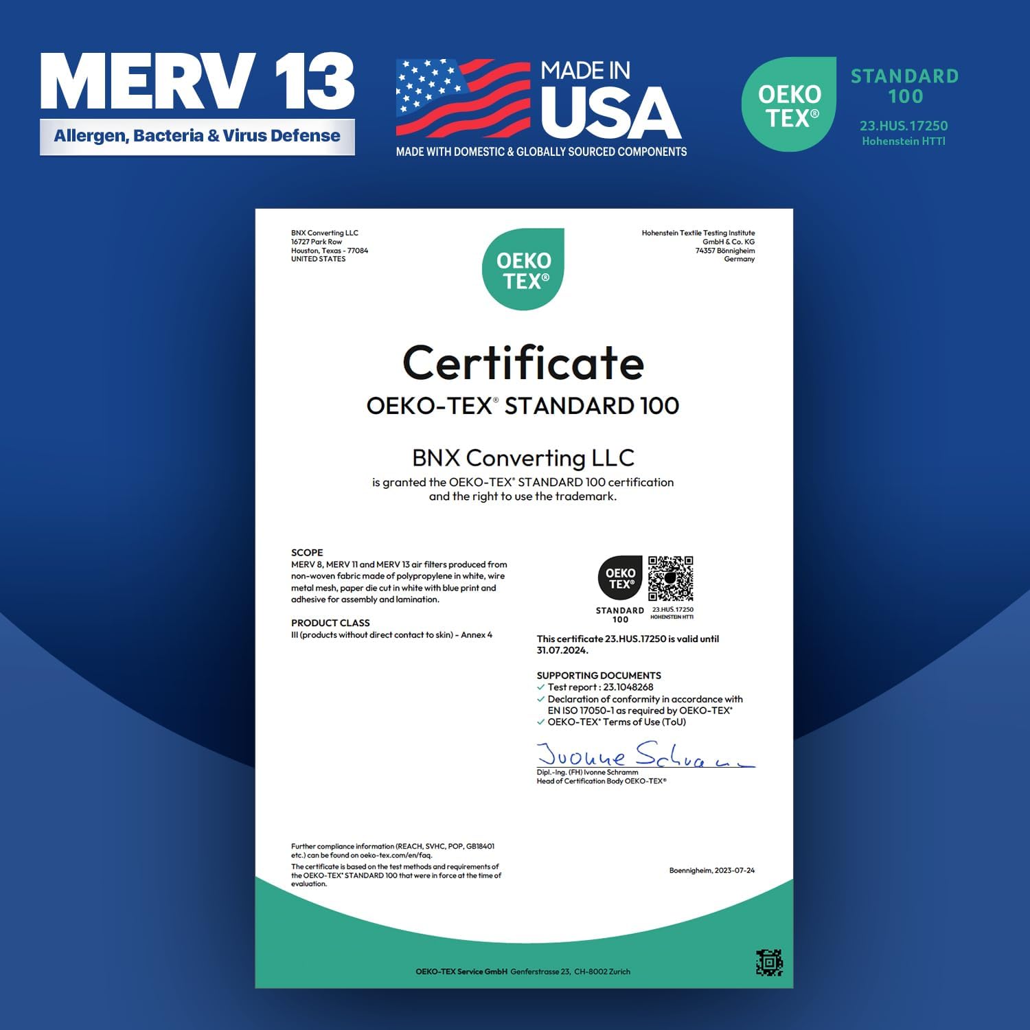 BNX TruFilter 20x25x5 (19.88’’ x 24.75’’ x 4.38‘’ Honeywell Compatible 4”) MERV 13 Air Filter (2-Pack) - MADE IN USA - HVAC AC Furnace Filters Health, Allergies, Mold, Bacteria, Smoke, MPR 1900 FPR 10