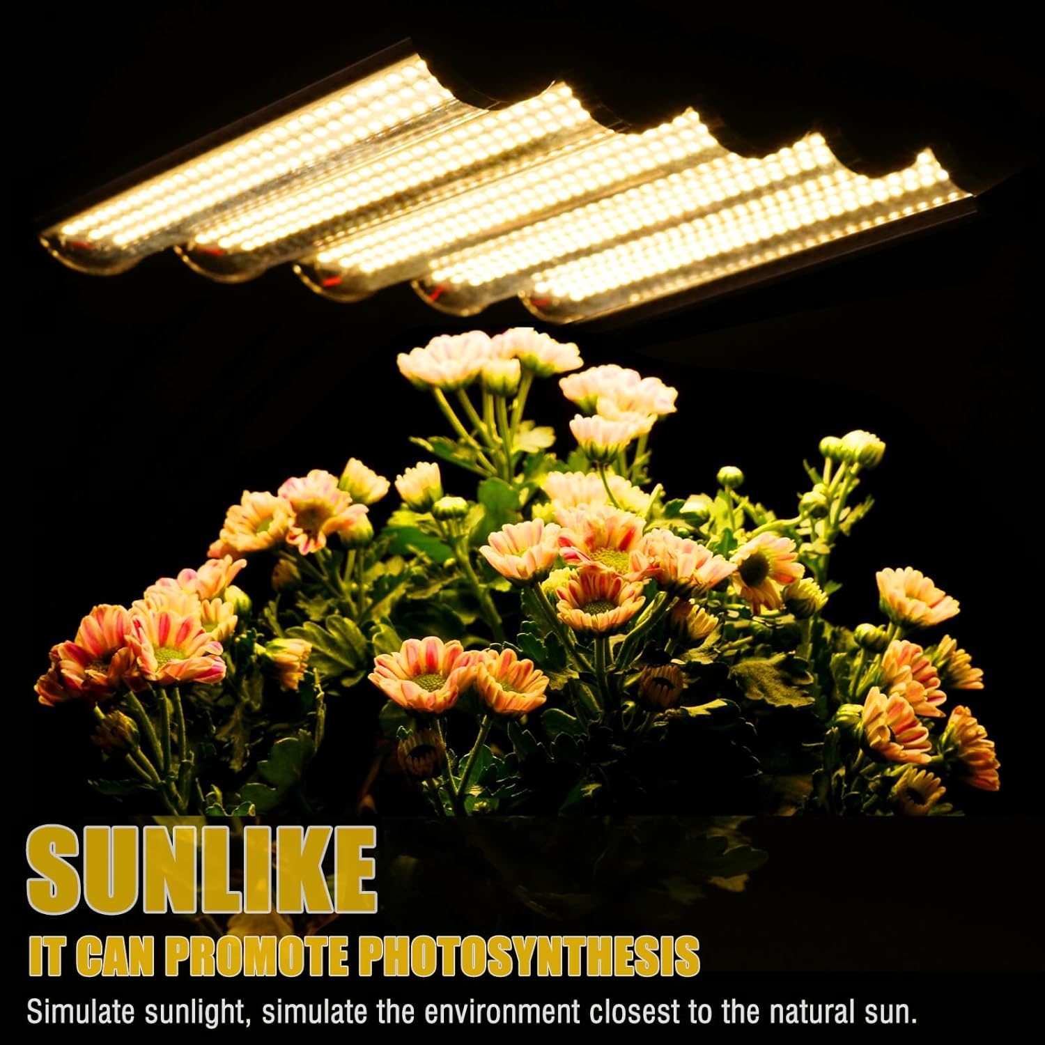 5 in 1 Grow Lights for Indoor Plants Full Spectrum, LED Grow Lights with Stand, Auto On/Off Timing 3/6/9/12/15/18H & 10 Brightness Levels Plant Growing Lamps for Indoor Plants.