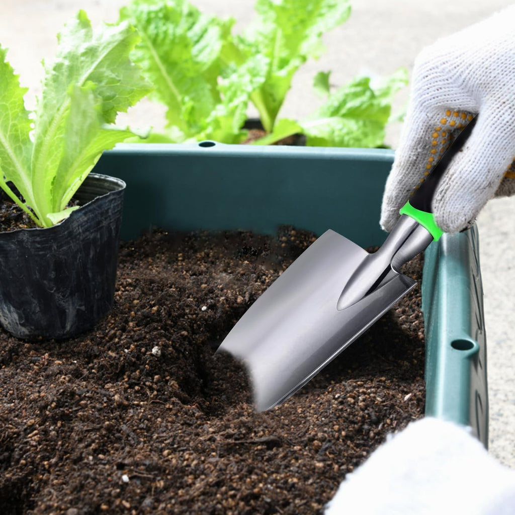 Kynup Garden Tools, Pitchforks, Garden Tools, Weeder Aluminum with Soft Rubberized Non-Slip Handle, Durable Garden Hand Tools Garden Gifts for Men Women