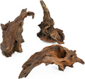 Natural Driftwood Spider Wood Branches Fish Tank and Reptile Terrarium Decor Assorted Sizes for Aquariums and Lizard Habitats (8-11 inch (Pack of 3), Mopani Driftwood)