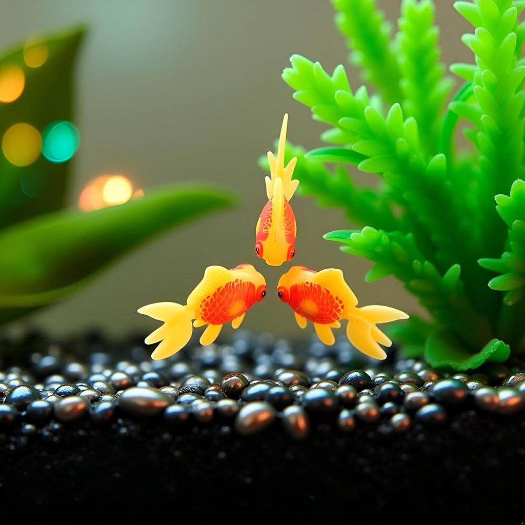 6Pcs Artificial Aquarium Fish Decorations, Moving Plastic Fish Tank Ornaments, Aquarium Décor