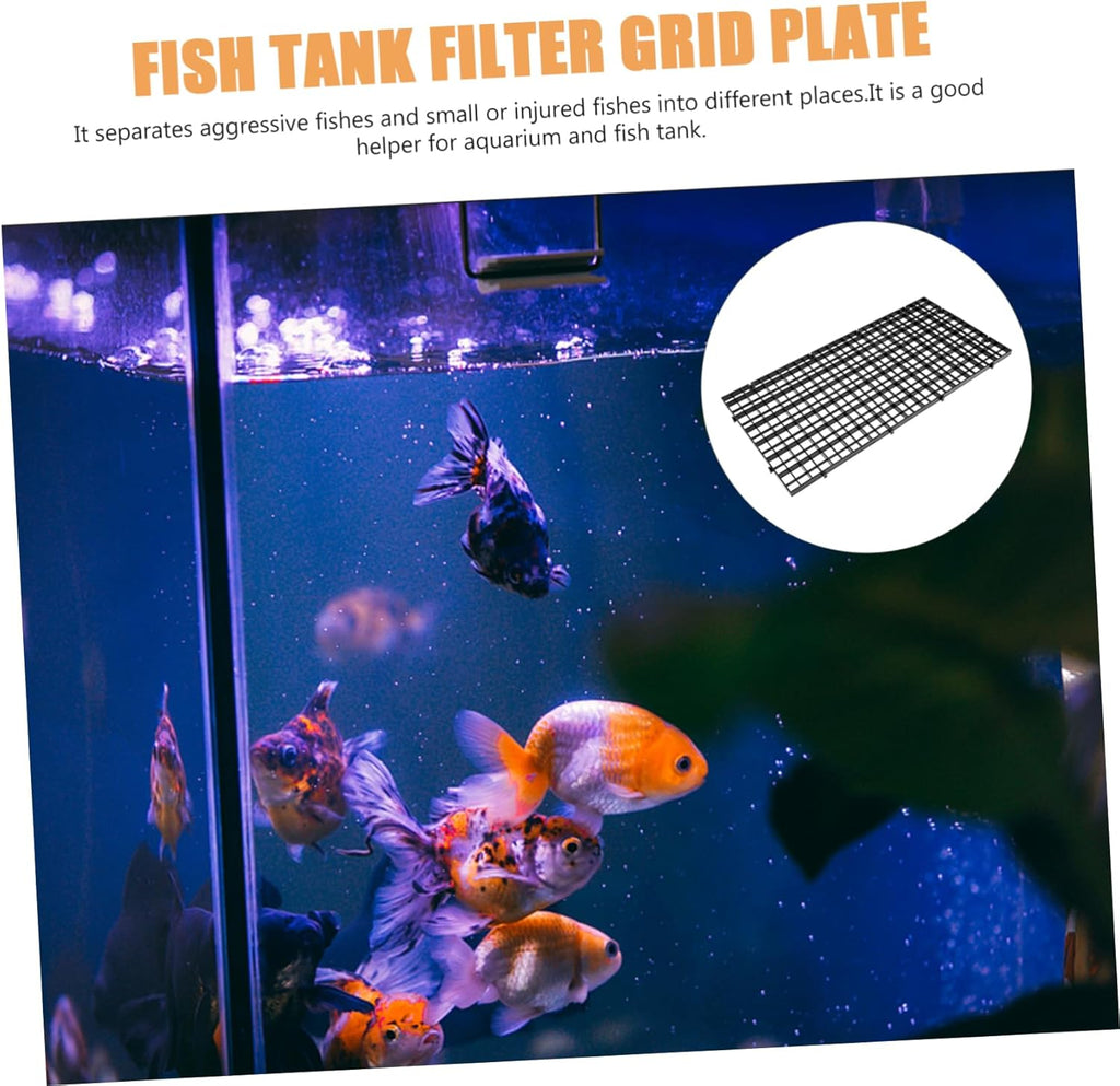 6pcs Aquarium Fish Tank Isolation Divider Grid Plate Plastic Filtration Mesh Easy to Install for Betta and Shrimp Breeding
