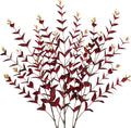 Briful 3PCS Artificial Fall Stems – 36.2" Long Stem Burgundy Leaf Branches, Autumn Foliage Branch for Fall Vase Filler, Thanksgiving Centerpiece, Harvest & Farmhouse, Christmas Decoration