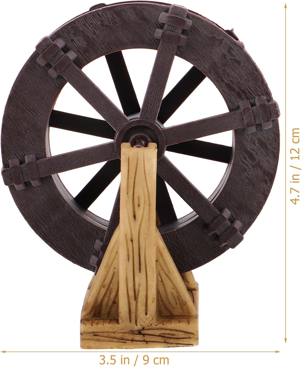 LOGOFUN Fish Tank Water Wheel Decorations Waterfall Fountain Wheel with Bracket Water Fountain Scene Layout Ornament for Aquarium Decorations