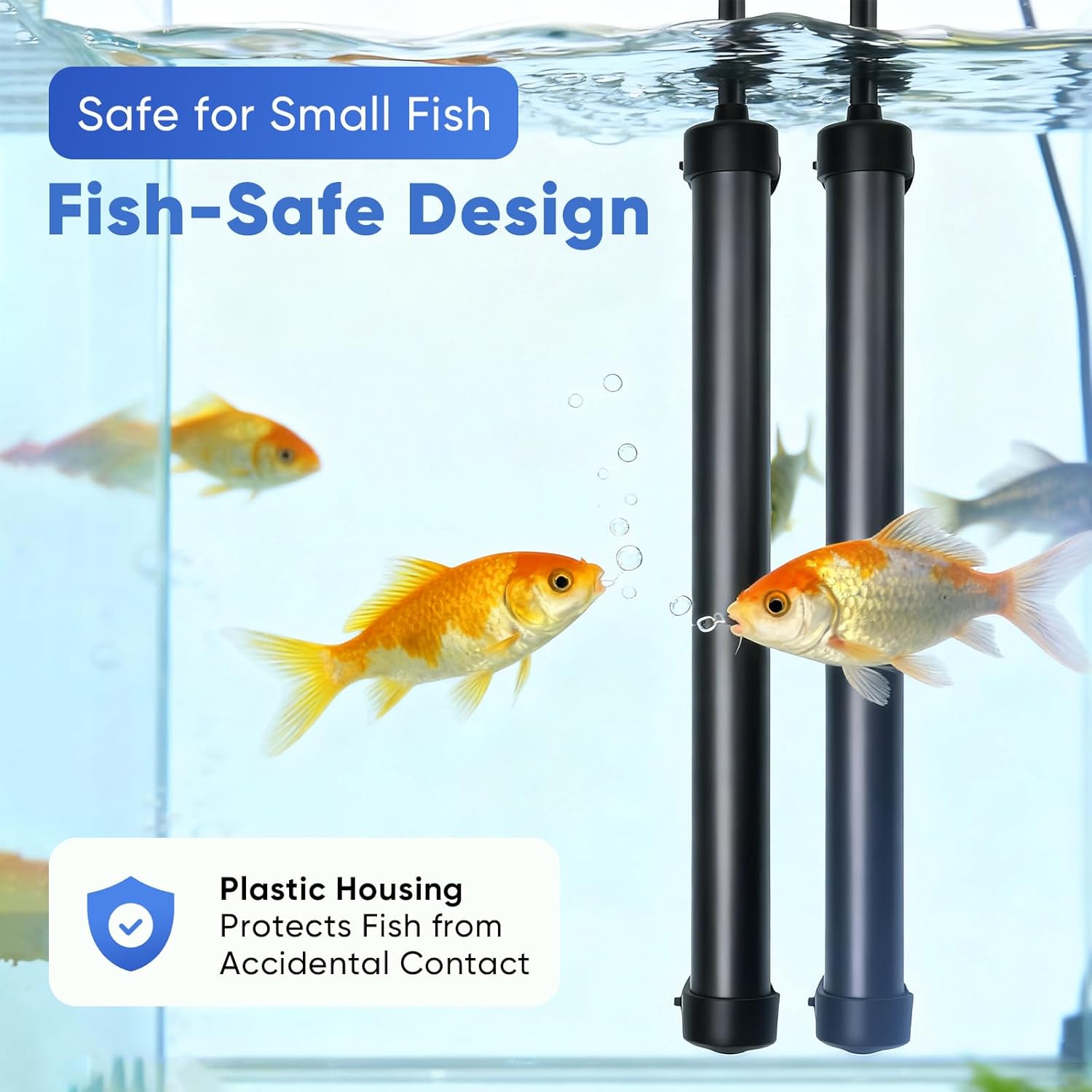 Aquarium Heater 300W, Submersible Fish Tank Heater for 40–75 Gallon Tanks, Digital Display Temperature Controller, Adjustable Thermostat, Overheat & Dry-Run Protection for Betta, Turtle
