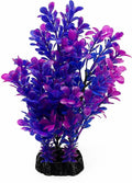 Mipukbay Purple Aquarium Plants - Artificial Plastic Fish Tank Decor, Realistic Ornament Safe for Fish & Shrimp, Low-Maintenance Aquascaping Plants for Freshwater/Saltwater Tank Landscaping