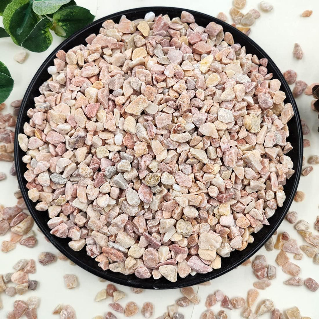 10LB Succulent and Cactus Gravel Pebbles, 1/5 Inch Natural Decorative Polished Stones, River Rocks for Plants, Vases, Aquariums, Terrarium and Outdoor Gardening,Peach
