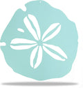 Riverside Designs Coastal Sand Dollar Ocean Beach Metal Art Steel Wall Decor (12", Seafoam)