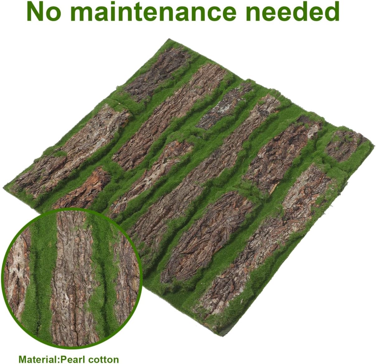 Artificial Moss Mat 3Pcs - Realistic Fake Moss Turf for Micro Landscape Fairy Garden Succulent Planter Indoor Outdoor Home and Office Decor
