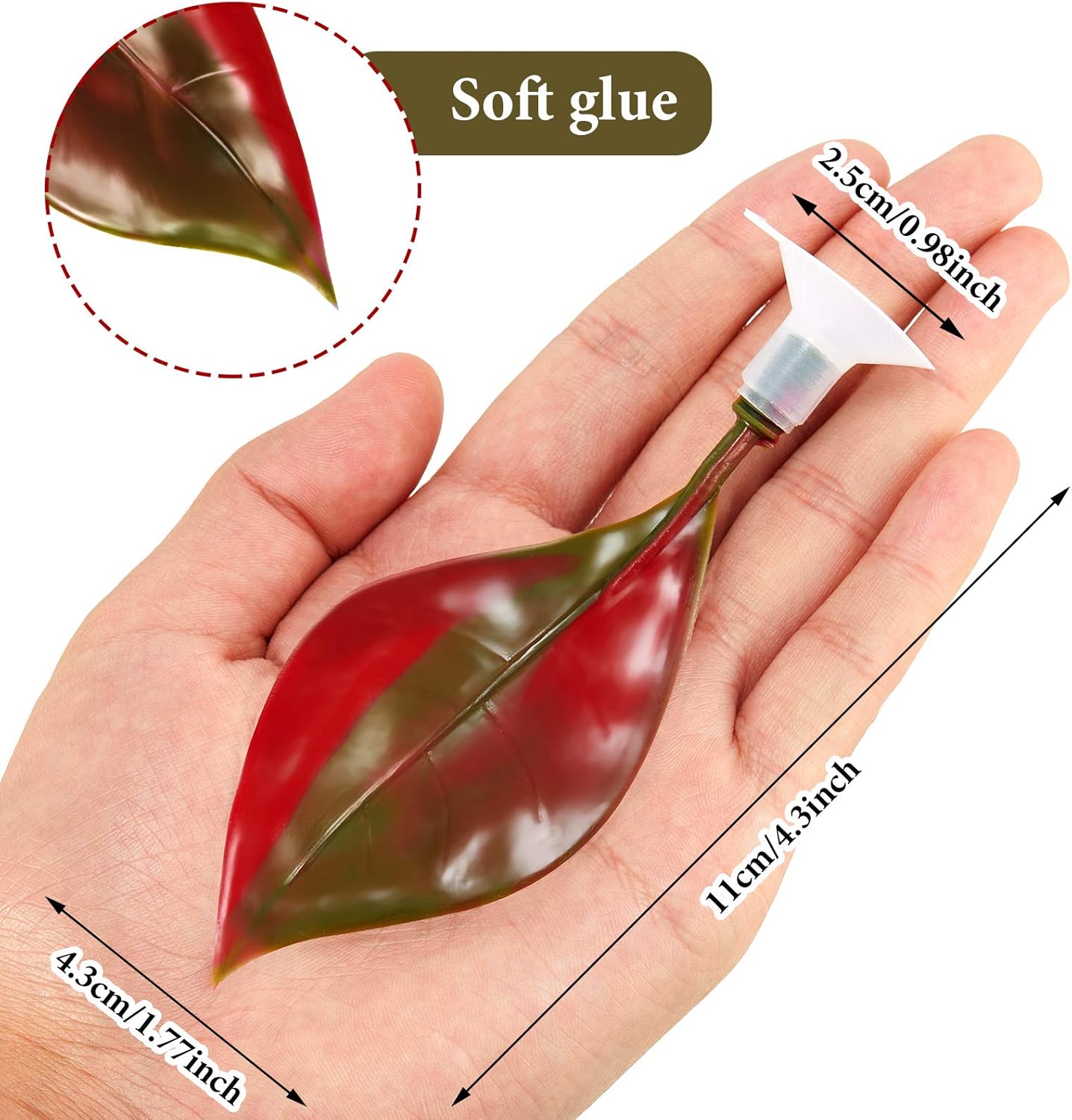 WILLBOND 2 Pieces Silicone Betta Fish Bed Leaf Hammock Betta Fish Tank Accessories, Practical Resting Spot, No Bpa, Comfortable and Safe(Red)