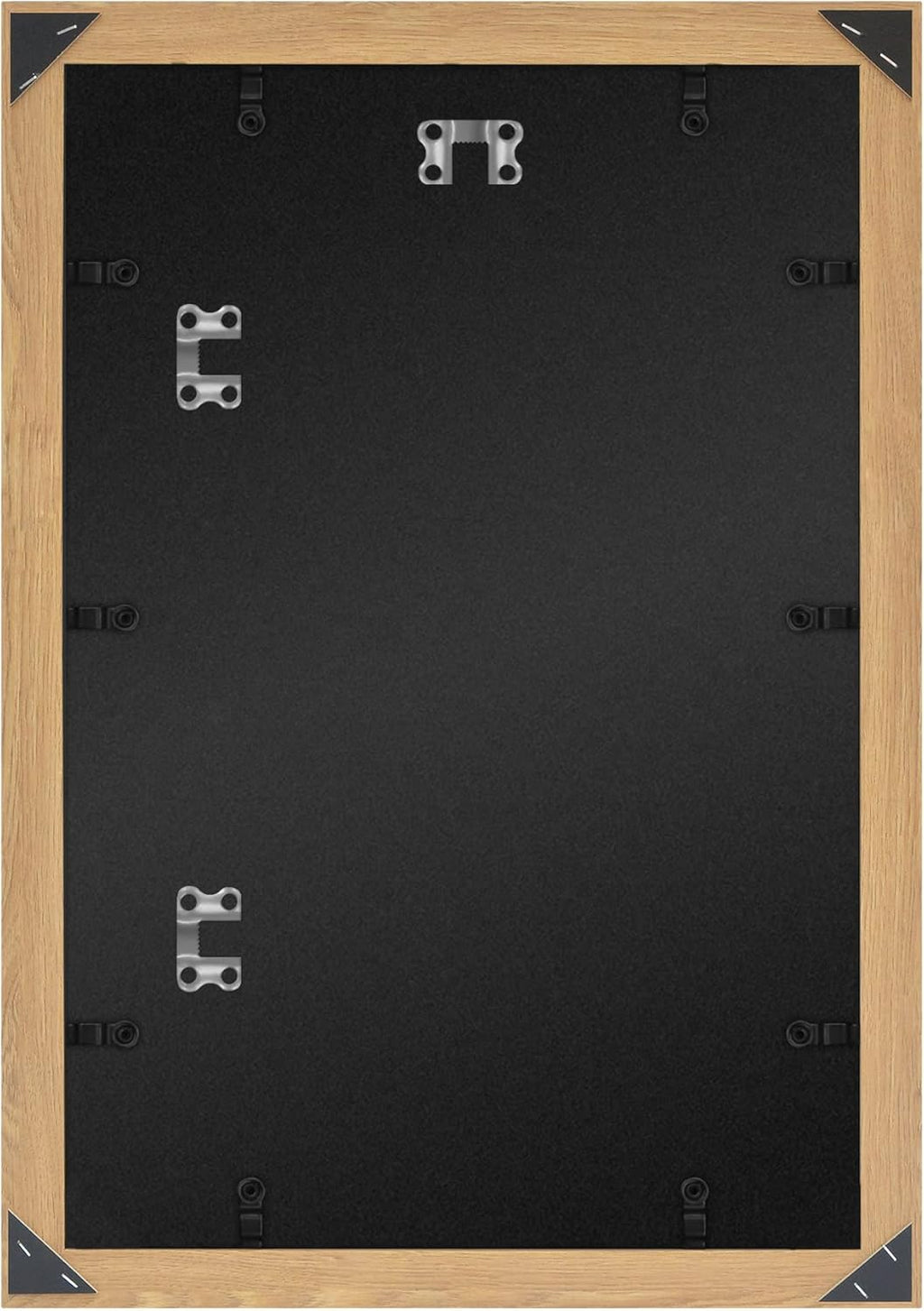 Americanflat 12x18 Poster Frame with Polished Plexiglass - Wide Picture Frames Made of Engineered Wood for Vertical or Horizontal Wall Display - Epic Collection - Dark Oak