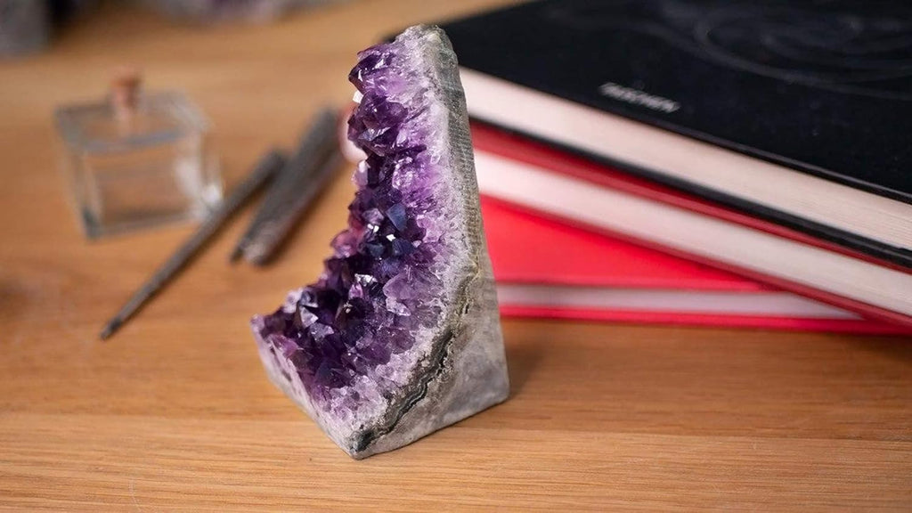 Natural Amethyst (Less than 0.5 lb) Crystal Clusters Stone from Uruguay Raw Geode Quartz - Deep Purple Color