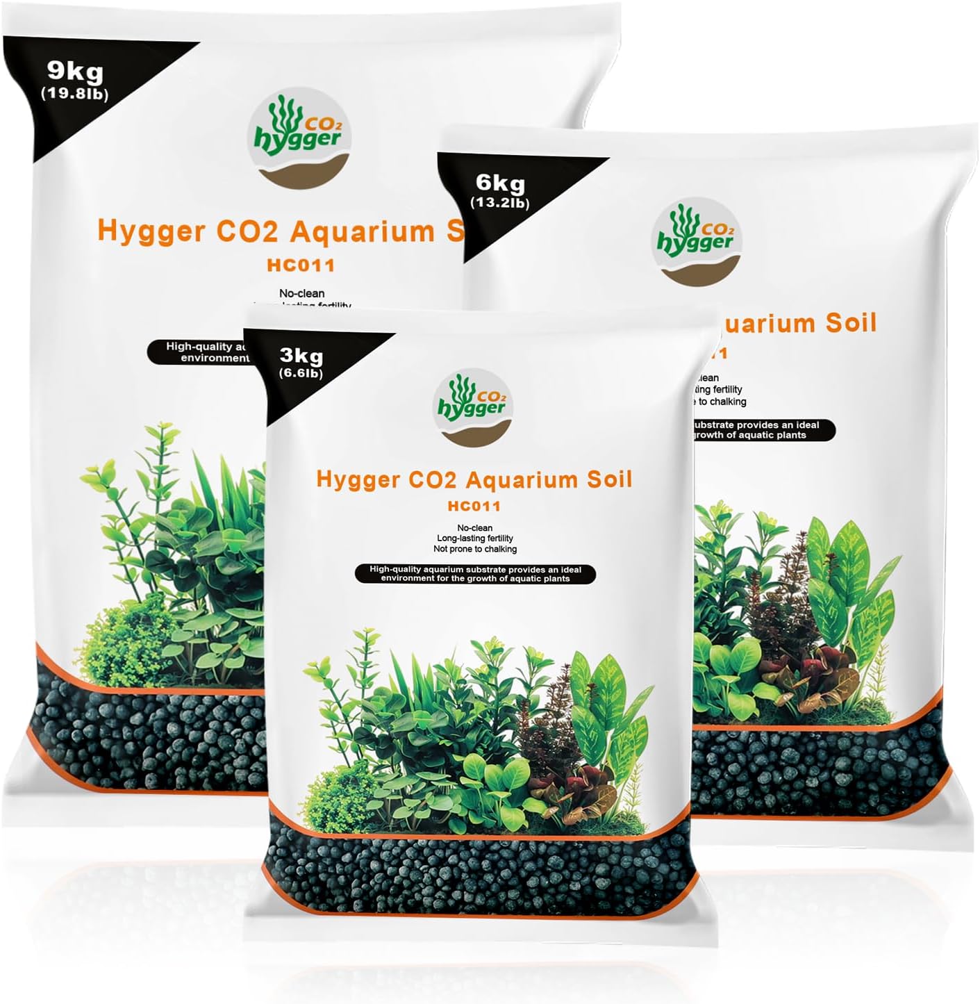 6.6Ib Shrimp Soil Water Grass Mud for Aquarium Fish Tank Aquascaping - Aquarium Substrate Soil for Shrimp Breeding and Plant Growth, No Washing Needed