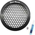 Billet 4" Inch Turbo Inlet Guard Velocity Stack Adapter Bellmouth Intake Hex BLACK